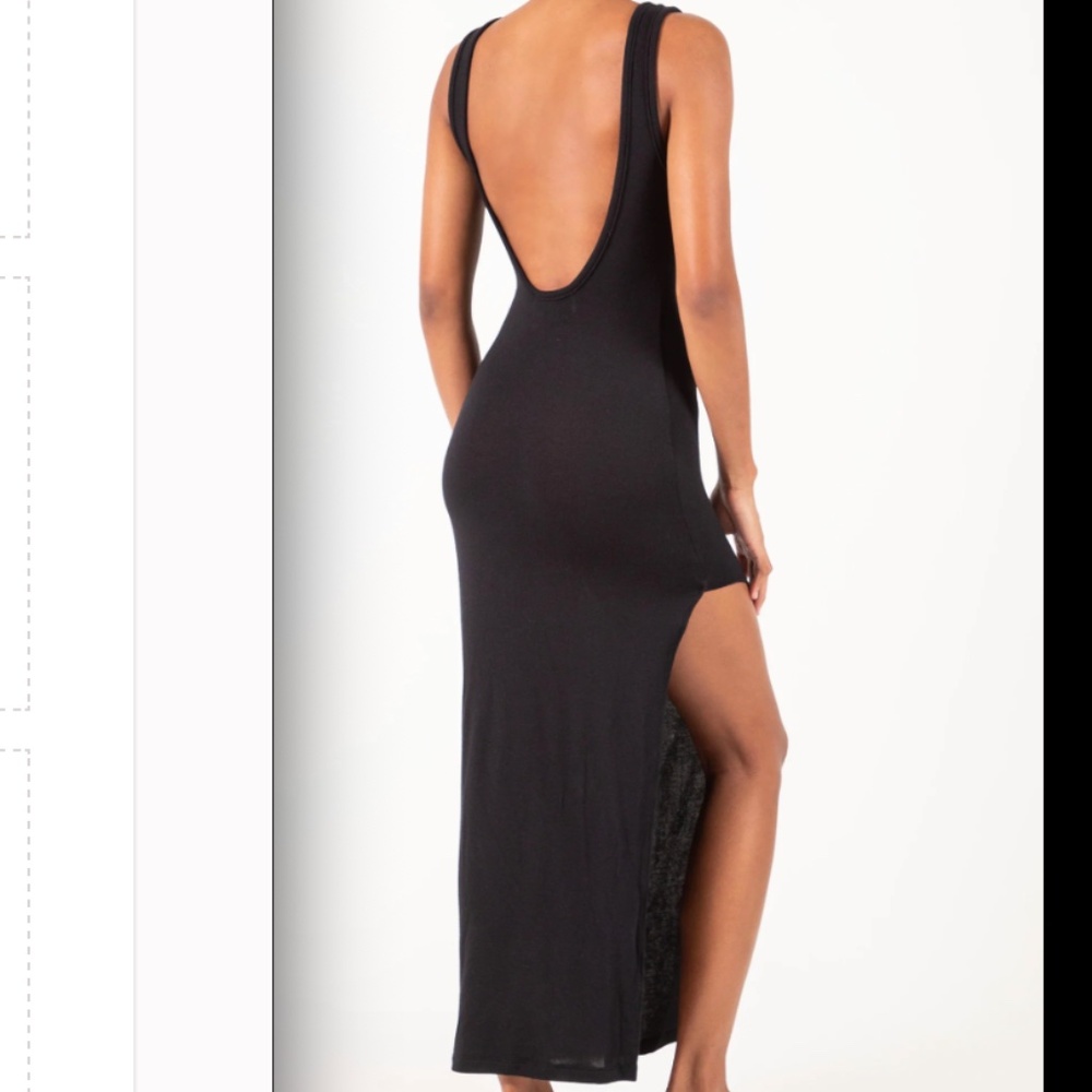 Black Low Back Tank Dress- Size XS The Odderside